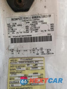 Zdjęcie 13 z 13 samochodu: 2008 FORD F-450 SD - BOOM TRUCK *** PRIOR FLEET *** VIN:1FD4F46Y48EE09598 - miniatura