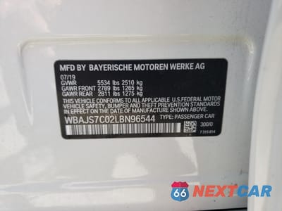 Zdjęcie 12 z 12 samochodu: 2020 BMW M550XI VIN:WBAJS7C02LBN96544 - miniatura