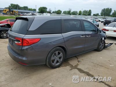 Trzecie zdjęcie samochodu z tyłu: 2022 HONDA ODYSSEY EX VIN:5FNRL6H53NB002979 - miniatura