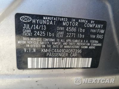 Zdjęcie 12 z 12 samochodu: 2013 HYUNDAI SONATA HYBRID VIN:KMHEC4A49DA087396 - miniatura