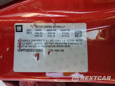 Zdjęcie 12 z 14 samochodu: 2014 BUICK VERANO VIN:1G4PP5SK5E4103898 - miniatura
