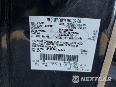 Zdjęcie 13 z 13 samochodu: 2005 FORD EXCURSION LIMITED VIN:1FMNU43S95EC42385 - miniatura