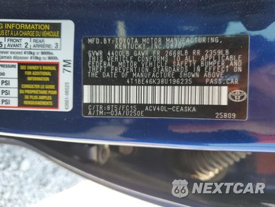 Zdjęcie 12 z 13 samochodu: 2008 TOYOTA CAMRY CE VIN:4T1BE46K38U196235 - miniatura