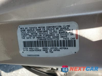 Zdjęcie 12 z 12 samochodu: 1997 LEXUS LS 400 VIN:JT8BH28F9V0077106 - miniatura