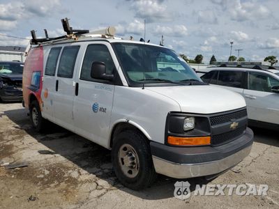 Czwarte zdjęcie samochodu z boku: 2014 CHEVROLET EXPRESS G2500 VIN:1GCWGFCA0E1160863 - miniatura