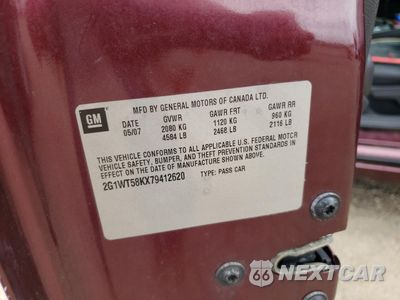 Zdjęcie 12 z 13 samochodu: 2007 CHEVROLET IMPALA LT VIN:2G1WT58KX79412620 - miniatura