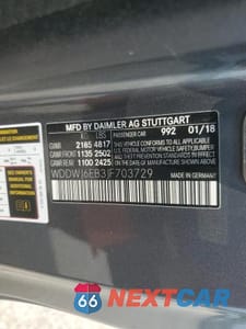 Zdjęcie 12 z 12 samochodu: 2018 MERCEDES-BENZ C 43 4MATIC AMG VIN:WDDWJ6EB3JF703729 - miniatura