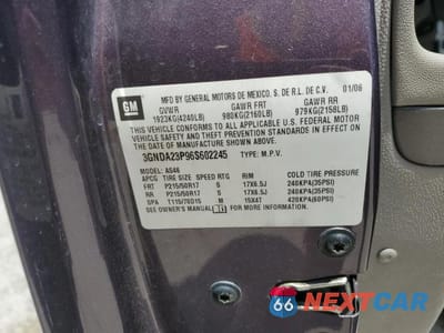 Zdjęcie 12 z 12 samochodu: 2006 CHEVROLET HHR LT VIN:3GNDA23P96S602245 - miniatura