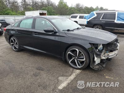 Czwarte zdjęcie samochodu z boku: 2018 HONDA ACCORD SPORT VIN:1HGCV1F38JA068842 - miniatura