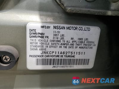 Zdjęcie 12 z 12 samochodu: 2002 INFINITI G20 VIN:JNKCP11A62T511511 - miniatura