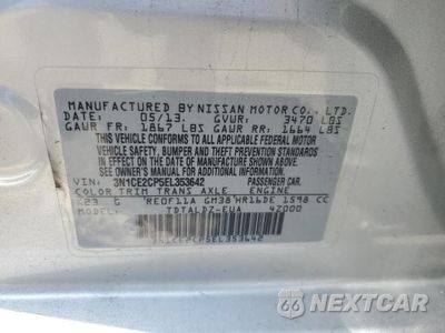 Zdjęcie 12 z 12 samochodu: 2014 NISS VERSA NOTE S VIN:3N1CE2CP5EL353642 - miniatura