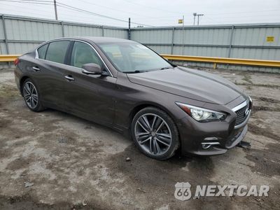Czwarte zdjęcie samochodu z boku: 2017 INFINITI Q50 PREMIUM VIN:JN1EV7AR1HM834623 - miniatura