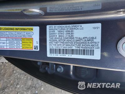Zdjęcie 12 z 12 samochodu: 2021 HONDA ACCORD LX VIN:1HGCV1F14MA124357 - miniatura