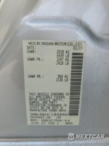 Zdjęcie 12 z 15 samochodu: 2019 NISSAN ALTIMA SV VIN:1N4BL4DW1KC184880 - miniatura