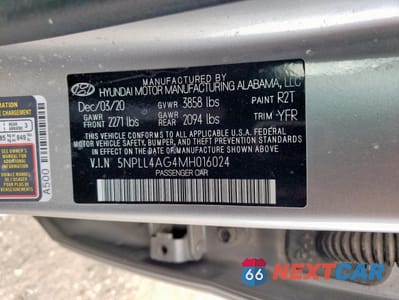 Zdjęcie 13 z 13 samochodu: 2021 HYUNDAI ELANTRA SE VIN:5NPLL4AG4MH016024 - miniatura