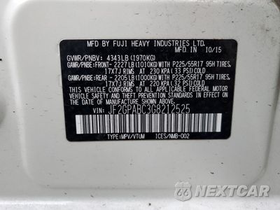 Zdjęcie 13 z 15 samochodu: 2016 SUBARU CROSSTREK PREMIUM VIN:JF2GPABC3G8212525 - miniatura