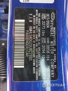 Zdjęcie 12 z 12 samochodu: 2025 HYUNDAI ELANTRA SEL VIN:KMHLS4DG2SU922931 - miniatura