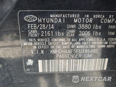 Zdjęcie 12 z 14 samochodu: 2014 HYUNDAI ELANTRA SE VIN:KMHDH4AE5EU146482 - miniatura