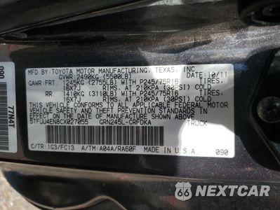 Zdjęcie 13 z 15 samochodu: 2012 TOYOTA TACOMA VIN:5TFUU4EN8CX027055 - miniatura