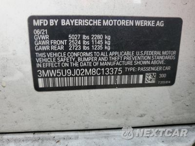 Zdjęcie 12 z 15 samochodu: 2021 BMW M340XI VIN:3MW5U9J02M8C13375 - miniatura