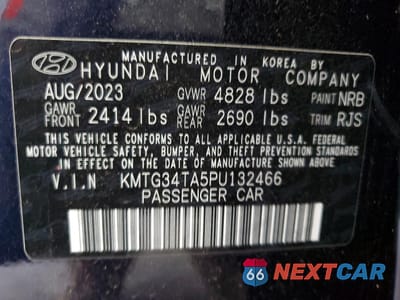 Zdjęcie 12 z 13 samochodu: 2023 GENESIS G70 BASE VIN:KMTG34TA5PU132466 - miniatura