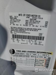 Zdjęcie 12 z 12 samochodu: 2014 FORD F150 SUPERCREW VIN:1FTFW1EF0EKD97703 - miniatura