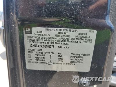 Zdjęcie 13 z 13 samochodu: 2009 GMC ENVOY SLT VIN:1GKDT43S592108777 - miniatura