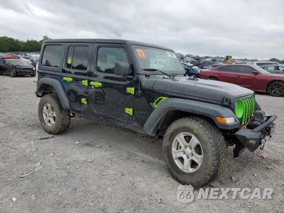 Czwarte zdjęcie samochodu z boku: 2022 JEEP WRANGLER UNLIMITED SPORT VIN:1C4HJXDG1NW152339 - miniatura