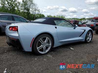Trzecie zdjęcie samochodu z tyłu: 2017 CHEVROLET CORVETTE STINGRAY 1LT VIN:1G1YB3D73H5112076 - miniatura