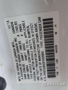 Zdjęcie 12 z 12 samochodu: 2015 HONDA CIVIC LX VIN:2HGFG3B53FH509800 - miniatura