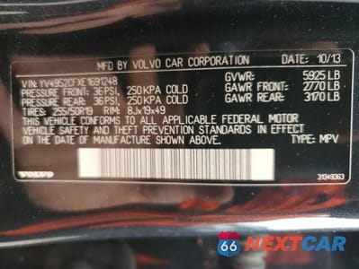 Zdjęcie 13 z 13 samochodu: 2014 VOLVO XC90 VIN:YV4952CFXE1691248 - miniatura