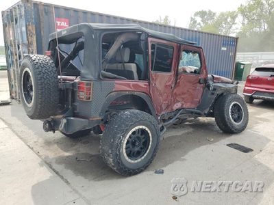 Trzecie zdjęcie samochodu z tyłu: 2008 JEEP WRANGLER UNLIMITED SAHARA VIN:1J4GA59198L597965 - miniatura