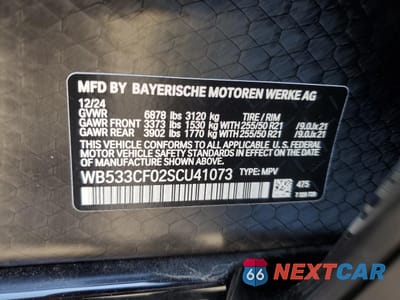 Zdjęcie 12 z 12 samochodu: 2025 BMW IX M60 VIN:WB533CF02SCU41073 - miniatura