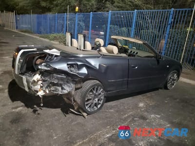 Trzecie zdjęcie samochodu z tyłu: 2005 AUDI A4 1.8 CABRIOLET VIN:WAUAC48H25K002077 - miniatura