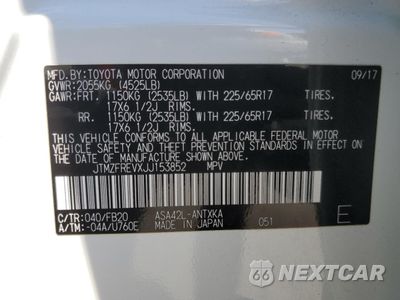 Zdjęcie 12 z 15 samochodu: 2018 TOYOTA RAV4 LE VIN:JTMZFREVXJJ153852 - miniatura
