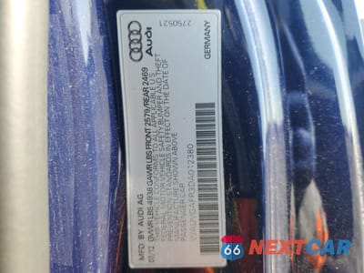 Zdjęcie 12 z 12 samochodu: 2013 AUDI S5 PRESTIGE VIN:WAUVGAFR3DA012380 - miniatura