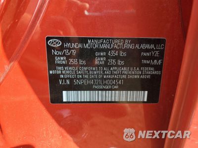 Zdjęcie 12 z 14 samochodu: 2020 HYUNDAI SONATA LIMITED VIN:5NPEH4J21LH004541 - miniatura