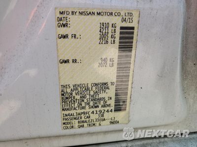 Zdjęcie 12 z 14 samochodu: 2015 NISSAN ALTIMA 2.5 VIN:1N4AL3AP9FC419244 - miniatura