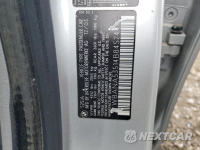 Zdjęcie 12 z 13 samochodu: 2004 BMW 525 I VIN:WBANA53514B845244 - miniatura