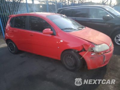 Czwarte zdjęcie samochodu z boku: 2007 CHEVROLET AVEO BASE VIN:KL1TD66667B776719 - miniatura