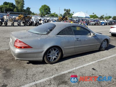 Trzecie zdjęcie samochodu z tyłu: 2003 MERCEDES-BENZ CL 500 VIN:WDBPJ75J83A036344 - miniatura