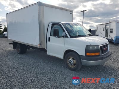 Czwarte zdjęcie samochodu z boku: 2014 GMC SAVANA CUTAWAY G3500 VIN:1GD374BG8E1171456 - miniatura