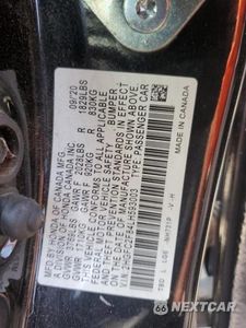 Zdjęcie 12 z 12 samochodu: 2020 HONDA CIVIC SPORT VIN:2HGFC2F84LH593003 - miniatura