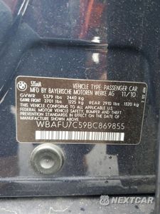Zdjęcie 12 z 14 samochodu: 2011 BMW 535 XI VIN:WBAFU7C59BC869855 - miniatura