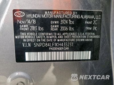 Zdjęcie 12 z 15 samochodu: 2019 HYUNDAI ELANTRA SEL VIN:5NPD84LF1KH435231 - miniatura