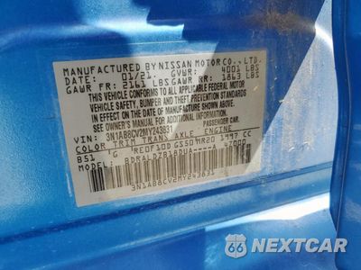 Zdjęcie 12 z 14 samochodu: 2021 NISSAN SENTRA SV VIN:3N1AB8CV2MY243831 - miniatura
