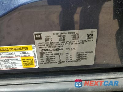 Zdjęcie 13 z 13 samochodu: 2014 GMC ACADIA SLE VIN:1GKKRPKD4EJ309449 - miniatura