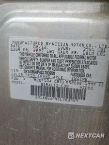 Zdjęcie 12 z 12 samochodu: 2012 NISSAN SENTRA 2.0 VIN:3N1AB6AP4CL783959 - miniatura