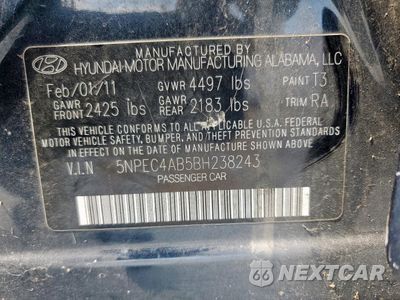 Zdjęcie 11 z 11 samochodu: 2011 HYUNDAI SONATA SE VIN:5NPEC4AB5BH238243 - miniatura