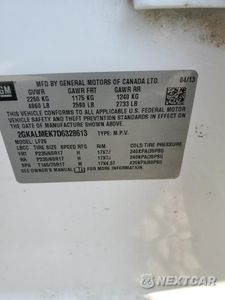 Zdjęcie 13 z 13 samochodu: 2013 GMC TERRAIN SLE VIN:2GKALMEK7D6328613 - miniatura